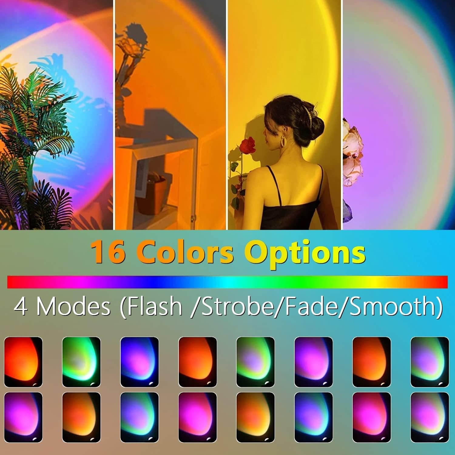 16-Shades-Sunset-Lamp-Remote-Controlled-Background-Lamp-3 Remote Controlled Sunset Lamp - Image 4