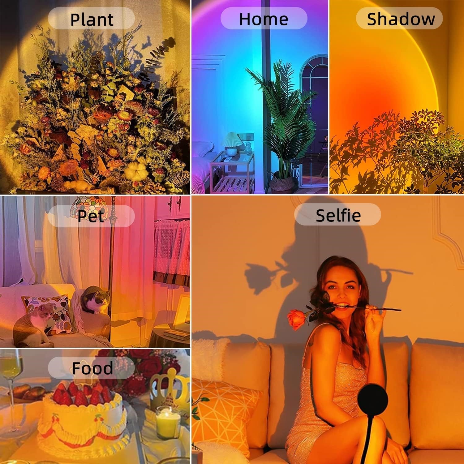 16-Shades-Sunset-Lamp-Remote-Controlled-Background-Lamp-4 Remote Controlled Sunset Lamp - Image 3