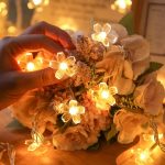 Cherry Blossom Flower LED String Fairy Lights – Battery Powered - Image 4
