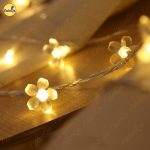 Cherry Blossom Flower LED String Fairy Lights – Battery Powered - Image 2