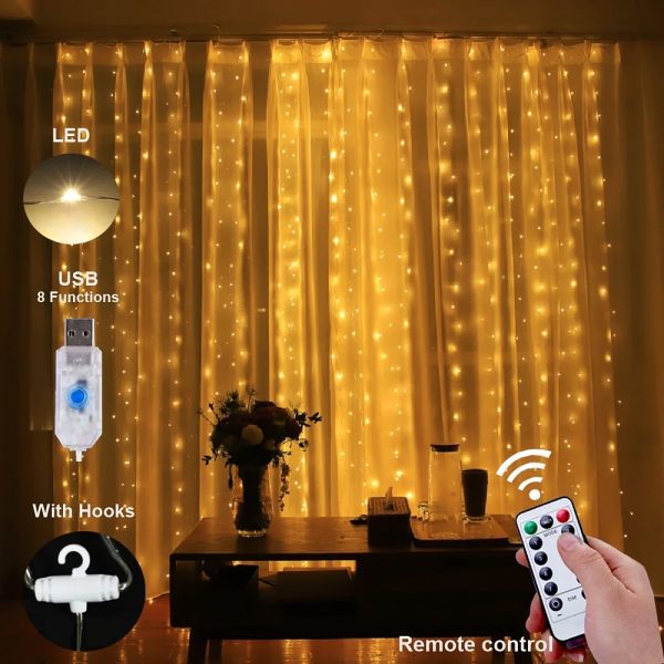 Curtain String Light – USB System