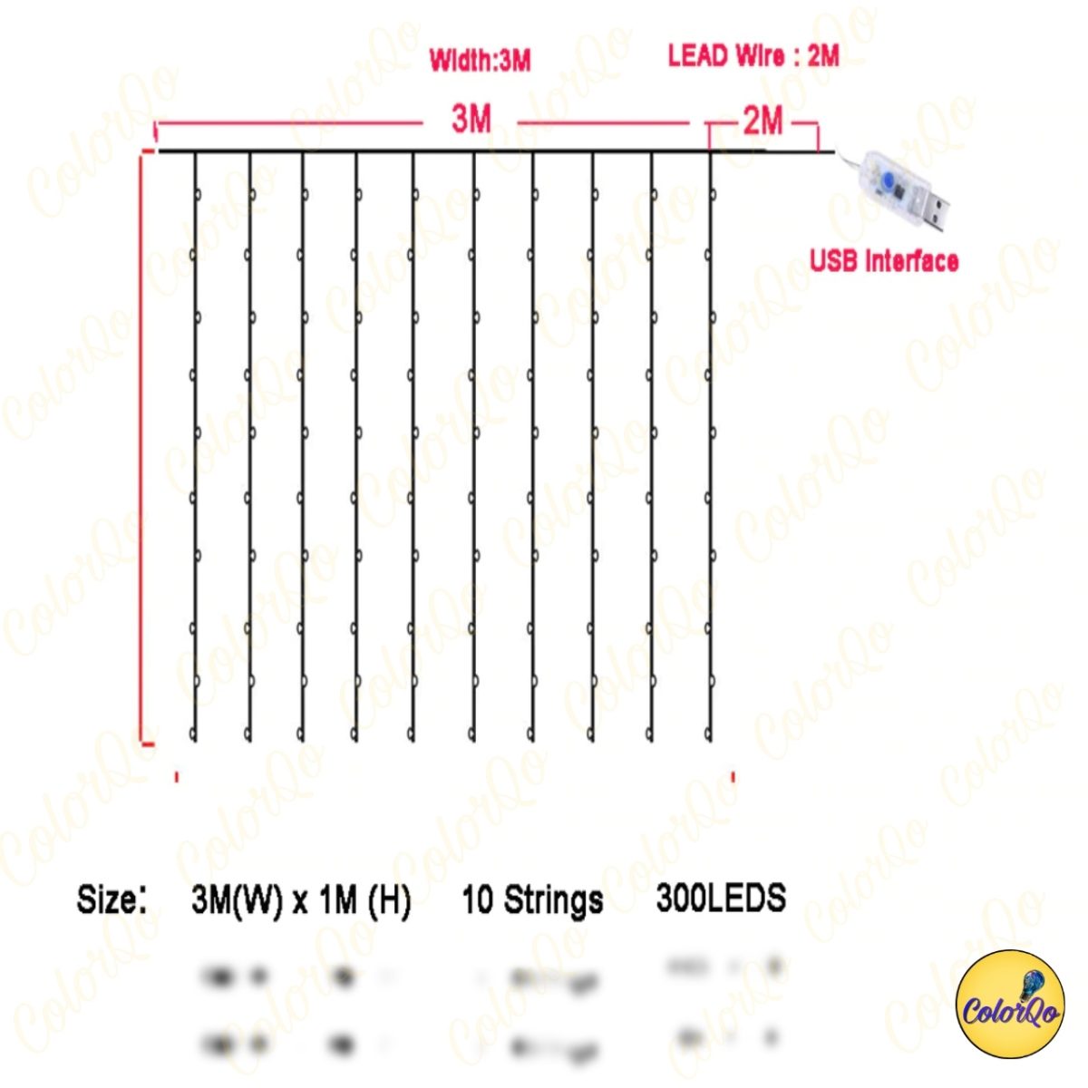 Curtain String Light – USB System - Image 3