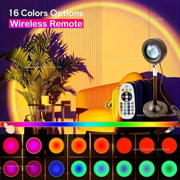 Remote Controlled Sunset Lamp