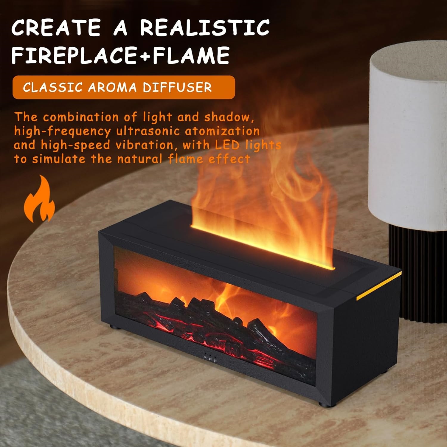 Vintage-Aromatherapy-Fireplace-Humidifier-111 Fireplace Flame Diffuser - Image 5