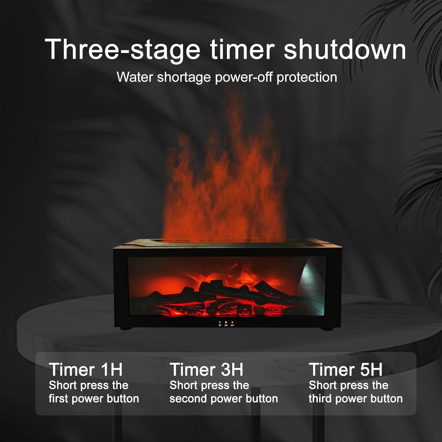 Vintage-Aromatherapy-Fireplace-Humidifier-4 Fireplace Flame Diffuser - Image 1