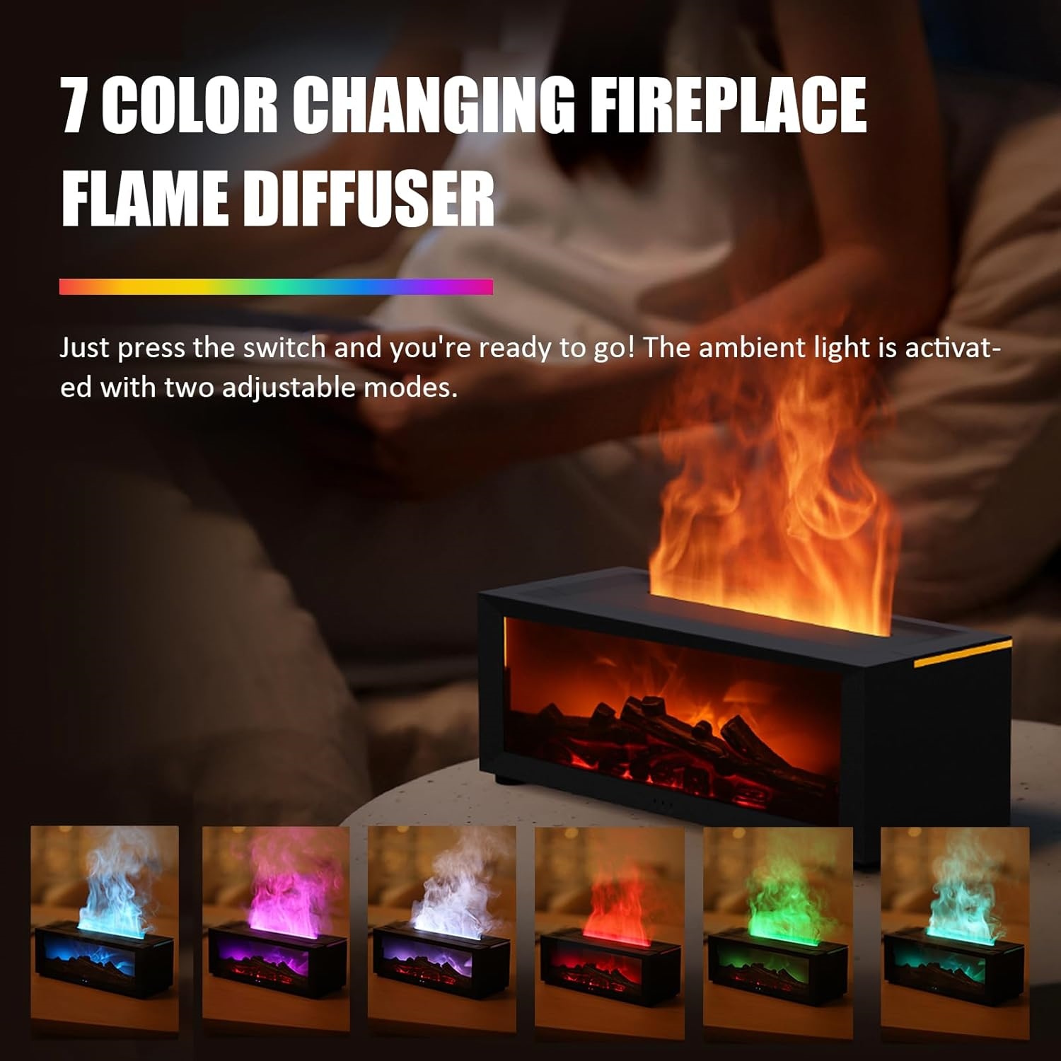 Vintage-Aromatherapy-Fireplace-Humidifier-44 Fireplace Flame Diffuser - Image 4