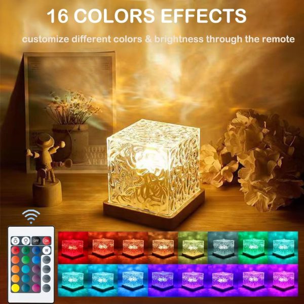 🌊 Ocean Wave Projector Cube Light – Luminorthe Cube Lamp 🌊
