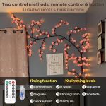 🌸 Cherry LED Tree Branch Lights – Cherry Blossom Vine Garland 🌸