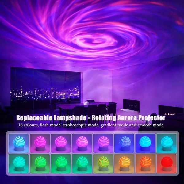🌌 2-in-1 Galaxy & Aurora Ocean Wave Projector Light 🌌
